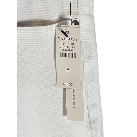 Talbots White Comfort Stretch Jeggings Size 8  64% Cotton / 23% Polyester / 13% - Picture 5 of 14